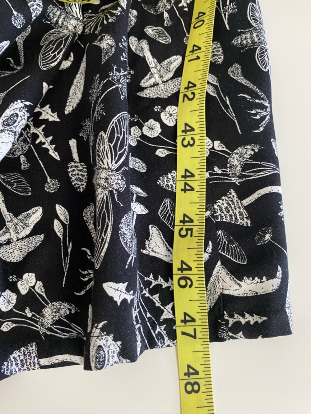 Disturbia Earth Magick black moths & mushrooms wrap midi dress 6 - Picture 14 of 15